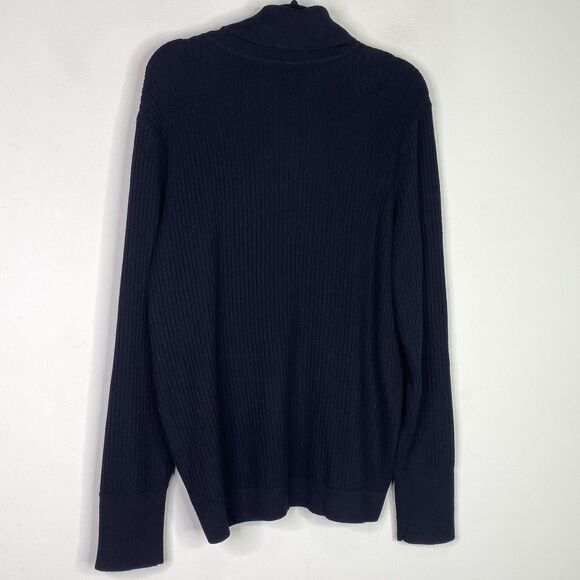 New Talbots Button Cuff Ribbed Turtleneck Sweater Women's Size XLP - Picture 8 of 8